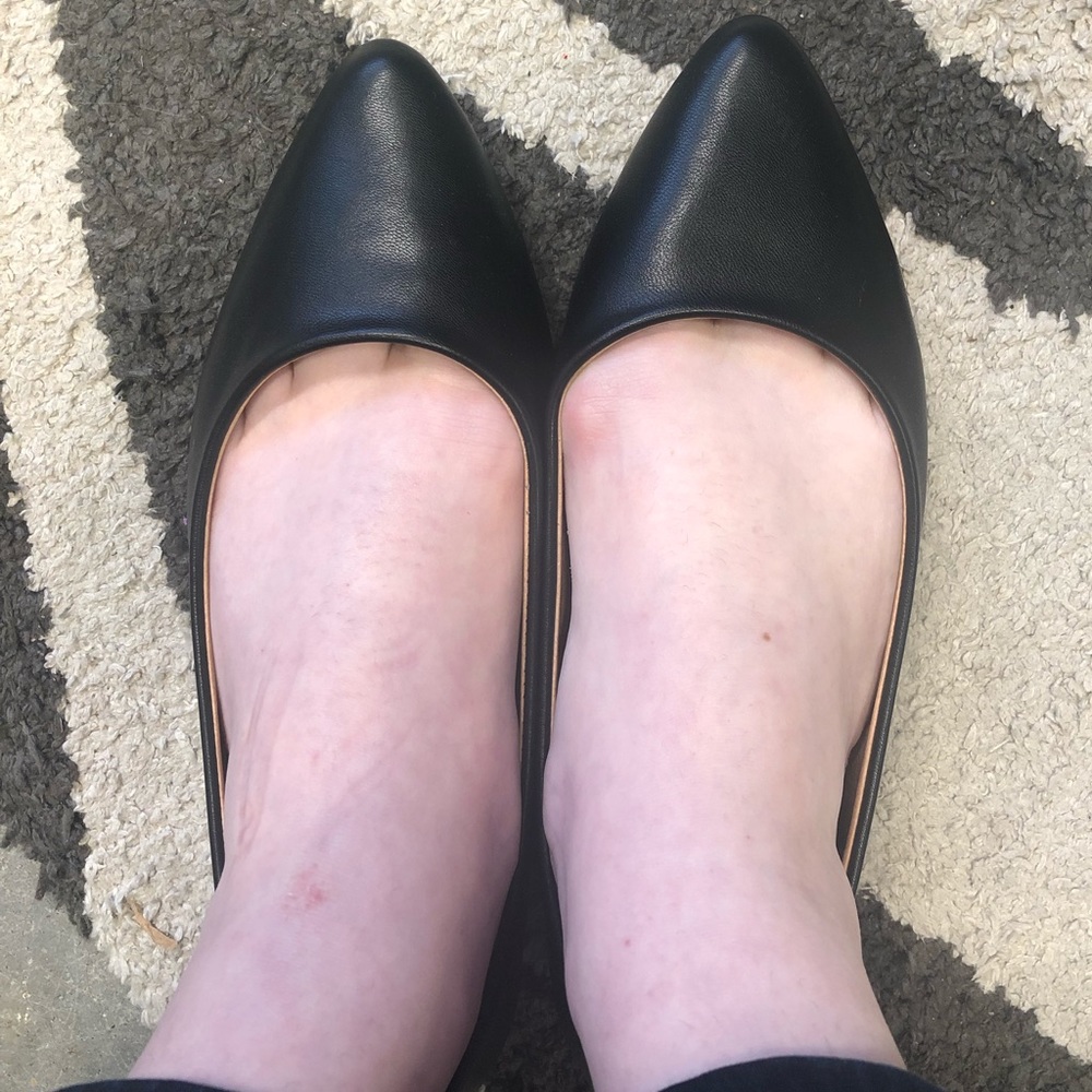 Lane Bryant black point toe flats - WIDE width